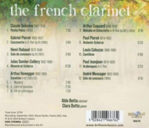 Aldo Botta - The French Clarinet - 19Th & 20Th C i gruppen Externt_Lager / Naxoslager hos Bengans Skivbutik AB (4261290)