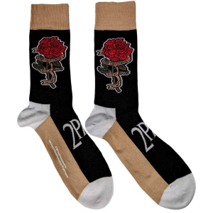 Tupac - Rose Uni Bl Socks (Eu 40-45) i gruppen MERCHANDISE / Strumpor / Hip Hop-Rap hos Bengans Skivbutik AB (4267736)