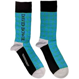 David Bowie - Circles Pattern Uni Blue Socks (Eu 40-45 i gruppen MERCHANDISE / Merch / Pop-Rock hos Bengans Skivbutik AB (4267745)