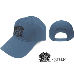 Queen - Black Classic Crest Denim Baseball C i gruppen MERCHANDISE / Keps / Pop-Rock hos Bengans Skivbutik AB (4276408)