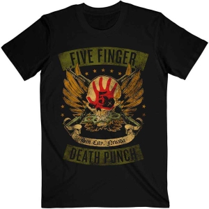 Five Finger Death Punsch - Locked & Loaded Uni Bl T-Shirt i gruppen MERCHANDISE / T-shirt / Hårdrock hos Bengans Skivbutik AB (4281618r)