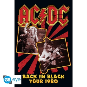 AC/DC - Back in Black 80  Poster 91,5x61 i gruppen MERCHANDISE / Merch / Hårdrock hos Bengans Skivbutik AB (4301699)