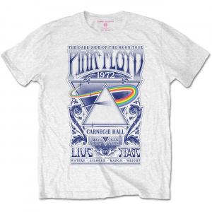 Pink Floyd - Carnegie Hall Poster (X-Large) Unisex White T-Shirt i gruppen ÖVRIGT / MK Test 6 hos Bengans Skivbutik AB (4303397)