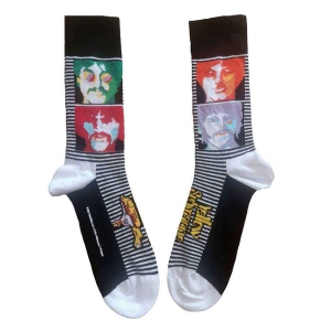 The Beatles - Sea Of..Faces Colour Bl Socks (Eu 40-45) i gruppen MERCHANDISE / Merch / Pop-Rock hos Bengans Skivbutik AB (4314449)