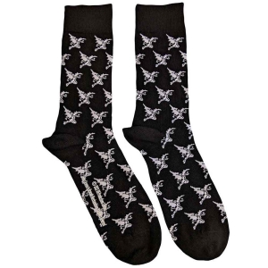 Black Sabbath - Demon Pattern Uni Bl Socks (Eu 40-45) i gruppen MERCHANDISE / Merch / Hårdrock hos Bengans Skivbutik AB (4359306)