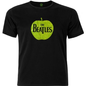 The beatles - Unisex Embellished T-Shirt: Apple Logo (Green Sparkle Gel) (Medium) i gruppen ÖVRIGT / MK Test 6 hos Bengans Skivbutik AB (4400360)