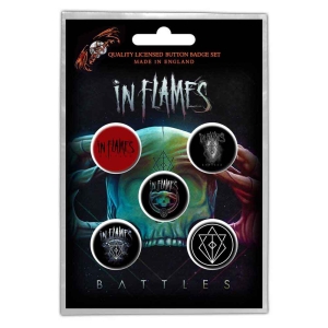 In Flames - Battles Button Badge Pack i gruppen MERCHANDISE / Merch / Hårdrock,Svensk Musik hos Bengans Skivbutik AB (4400525)