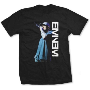 Eminem - Mic Pose Uni Bl T-Shirt i gruppen MERCHANDISE / T-shirt / Hip Hop-Rap hos Bengans Skivbutik AB (4400601)