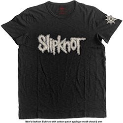 Slipknot - Unisex T-Shirt: Logo & Star (Applique) (XX-Large) i gruppen ÖVRIGT / MK Test 6 hos Bengans Skivbutik AB (4401042)
