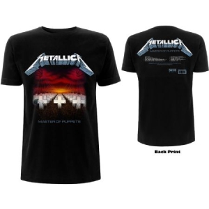 Metallica - Unisex T-Shirt: Master of Puppets Tracks (Back Print) (Large) i gruppen ÖVRIGT / MK Test 6 hos Bengans Skivbutik AB (4401048)