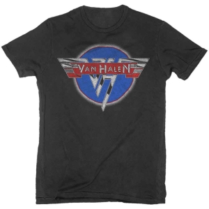 Van Halen - Unisex T-Shirt: Chrome Logo (Small) i gruppen MERCHANDISE / T-shirt / Hårdrock hos Bengans Skivbutik AB (4401083)