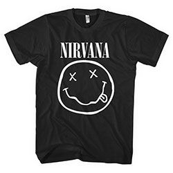 Nirvana - Unisex T-Shirt: White Smiley (Small) i gruppen ÖVRIGT / MK Test 6 hos Bengans Skivbutik AB (4401099)