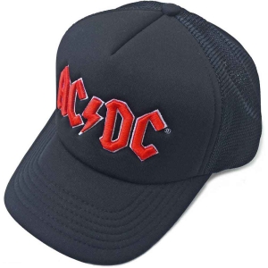 Ac/Dc - Red Logo Bl Mesh-Back C i gruppen MERCH / Minsishops-merch / Ac/Dc hos Bengans Skivbutik AB (4402663)