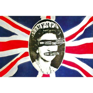 Sex Pistols - God Save The Queen Textile Poster i gruppen ÖVRIGT / MK Test 7 hos Bengans Skivbutik AB (4408522)
