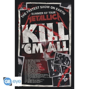 METALLICA - Kill'Em All 83 Tour Poster 91,5x61 i gruppen MERCHANDISE / Merch / Hårdrock hos Bengans Skivbutik AB (4412376)