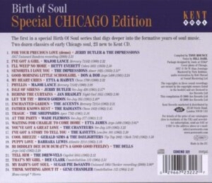 Various Artists - Birth Of Soul: Special Chicago Edit i gruppen CD / Pop-Rock,RnB-Soul hos Bengans Skivbutik AB (533146)