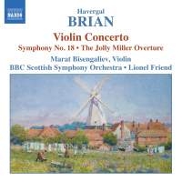 Brian Havergal - Violin Concerto, Symphony 18 i gruppen Externt_Lager / Naxoslager hos Bengans Skivbutik AB (545460)