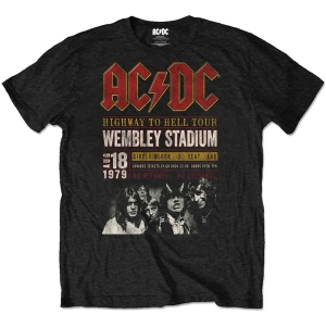 Ac/Dc - Wembley '79 Uni Bl Eco i gruppen MERCHANDISE / T-shirt / Pop-Rock hos Bengans Skivbutik AB (5516035r)