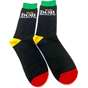 Bob Marley - Logo Uni Bl Socks (Eu 40-45) i gruppen MERCHANDISE / Strumpor / Reggae hos Bengans Skivbutik AB (5516822)