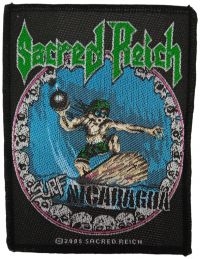 Sacred Reich - Patch Surf Nicaragua (10 X 7,9 Cm) i gruppen VI TIPSAR / Fredagsreleaser / Fredag Den 16:e Februari 2024 hos Bengans Skivbutik AB (5517865)