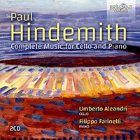 Paul Hindemith - Complete Music For Cello & Piano i gruppen VI TIPSAR / Startsida - CD Nyheter & Kommande hos Bengans Skivbutik AB (5522110)