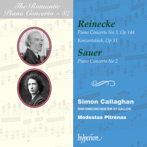 Simon Callaghan Sinfonieorchester - Reinecke & Sauer: Piano Concertos i gruppen CD / Klassiskt hos Bengans Skivbutik AB (5523549)