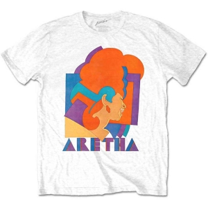 Aretha Franklin - Milton Graphic Uni Wht    i gruppen MERCHANDISE / T-shirt / Jazz,RnB-Soul hos Bengans Skivbutik AB (5525798r)