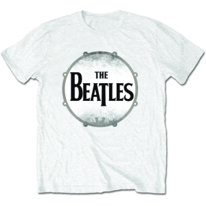 The Beatles - Drumskin Uni Wht    i gruppen MERCH / T-Shirt / Rockoff_Nya April24 hos Bengans Skivbutik AB (5527766r)