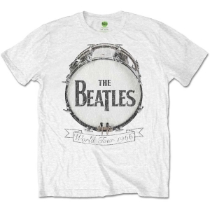 The Beatles - World Tour 1966 Uni Wht    i gruppen MERCH / T-Shirt / Rockoff_Nya April24 hos Bengans Skivbutik AB (5527814r)