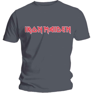 Iron Maiden - Classic Logo Uni Char i gruppen MERCHANDISE / T-shirt / Hårdrock hos Bengans Skivbutik AB (5532316r)