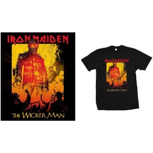 Iron Maiden - The Wicker Man Fire Uni Bl i gruppen MERCHANDISE / T-shirt / Hårdrock hos Bengans Skivbutik AB (5532345r)