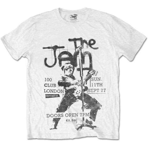 The Jam - 100 Club 77 Uni Wht T-Shirt i gruppen MERCHANDISE / T-shirt / Punk hos Bengans Skivbutik AB (5532666r)