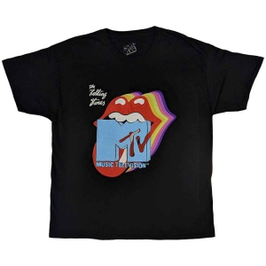Mtv - Rolling Stones Rainbow Shadow Tongue Uni i gruppen MERCH / T-Shirt / Rockoff_Nya April24 hos Bengans Skivbutik AB (5535625r)