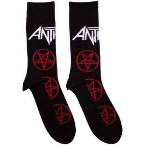 Anthrax - Pentathrax Pattern Bl Socks (Eu 40-45) i gruppen MERCHANDISE / Merch / Hårdrock hos Bengans Skivbutik AB (5536099)