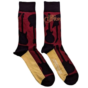 Eric Clapton - Guitars Uni Red Socks (Eu 40-45) i gruppen MERCHANDISE / Strumpor / Blues hos Bengans Skivbutik AB (5536114)