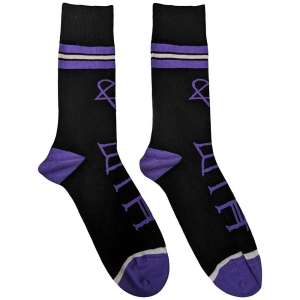 Him - Heartagram & Logo Uni Bl Socks (Eu 40-45 i gruppen MERCHANDISE / Strumpor / Hårdrock hos Bengans Skivbutik AB (5536122)