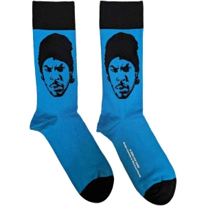 Ice Cube - Portrait Uni Blue Socks (Eu 40-45) i gruppen MERCHANDISE / Merch / Hip Hop-Rap hos Bengans Skivbutik AB (5536123)