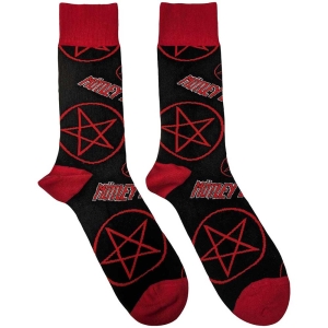 Motley Crue - Logos & Pentagrams Bl Socks (Eu 40-45) i gruppen MERCHANDISE / Merch / Hårdrock hos Bengans Skivbutik AB (5536145)