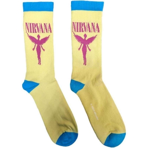 Nirvana - Angelic Uni Yell Socks (Eu 40-45) i gruppen MERCHANDISE / Merch / Hårdrock hos Bengans Skivbutik AB (5536157)