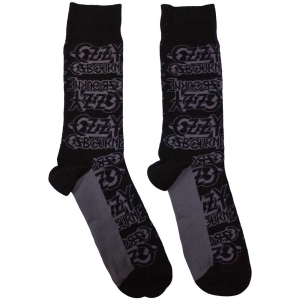 Ozzy Osbourne - Logo Repeat Uni Bl Socks (Eu 40-45) i gruppen MERCHANDISE / Merch / Hårdrock hos Bengans Skivbutik AB (5536167)