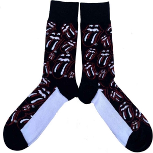 Rolling Stones - Outline Tongues Uni Bl Socks (Eu 40-45) i gruppen MERCHANDISE / Merch / Pop-Rock hos Bengans Skivbutik AB (5536190)