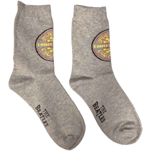 The Beatles - Sgt Pepper Uni Grey Socks (Eu 40-45) i gruppen MERCHANDISE / Merch / Pop-Rock hos Bengans Skivbutik AB (5536237)