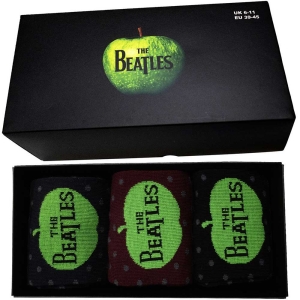 The Beatles - Apple & Spots Uni 3-Pack Socks (Eu 39-45 i gruppen MERCHANDISE / Merch / Pop-Rock hos Bengans Skivbutik AB (5536248)