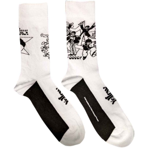 The Beatles - Good V Evil Uni Wht Socks (Eu 40-45) i gruppen MERCHANDISE / Merch / Pop-Rock hos Bengans Skivbutik AB (5536250)