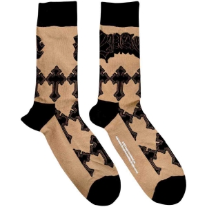 Tupac - Crosses Uni Sand Socks (Eu 40-45) i gruppen MERCHANDISE / Strumpor / Hip Hop-Rap hos Bengans Skivbutik AB (5536257)