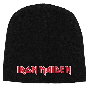 Iron Maiden - Logo Beanie H i gruppen MERCHANDISE hos Bengans Skivbutik AB (5536455)