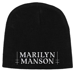Marilyn Manson - Logo Beanie Ha i gruppen MERCHANDISE hos Bengans Skivbutik AB (5536472)