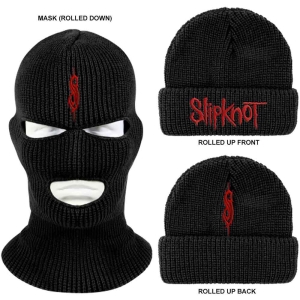 Slipknot - Logo Bl Mask Bean i gruppen MERCHANDISE hos Bengans Skivbutik AB (5536534)