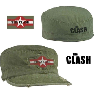The Clash - Star Logo Military Green Military Cap:  i gruppen MERCHANDISE hos Bengans Skivbutik AB (5536614)