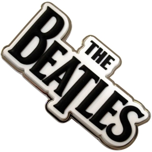 The Beatles - Black Drop T Logo Magnet i gruppen MERCHANDISE / Merch / Pop-Rock hos Bengans Skivbutik AB (5536723)